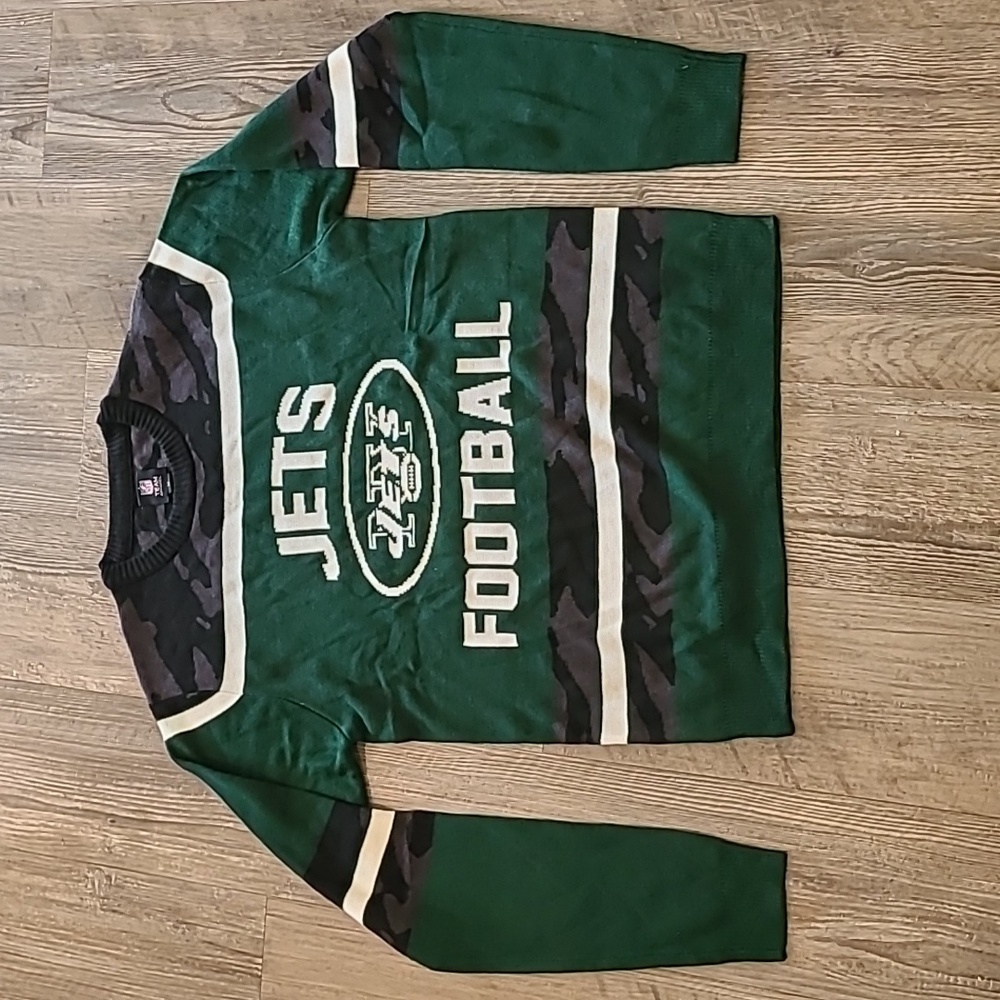 NFL New York Jets Glow in the Dark Ugly Sweater Size Medium